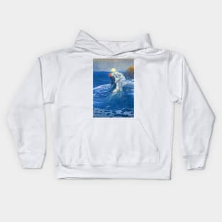 The Mermaid by Howard Pyle Kids Hoodie